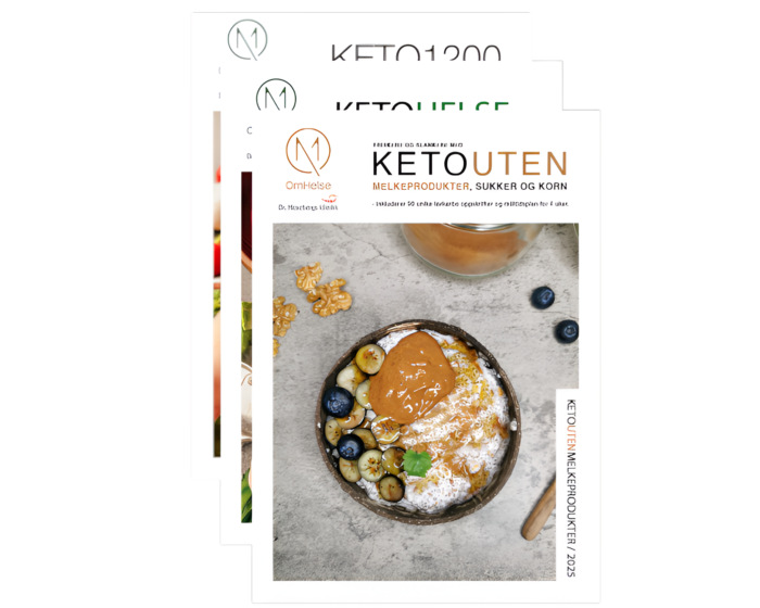 3 kostplaner - KetoUten, Keto1200 og KetoHelse | Spiralhefter