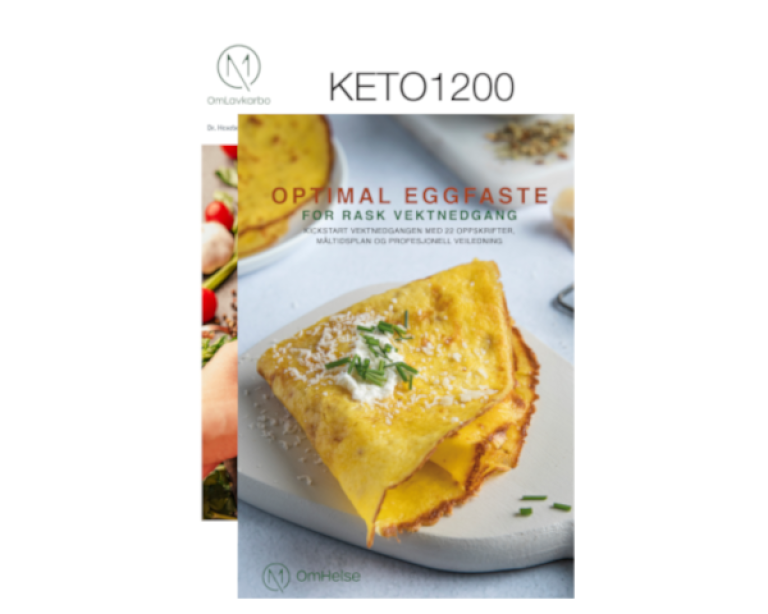 Slankepakken - Kostplanene Keto1200 & Optimal eggfaste | E-bøker