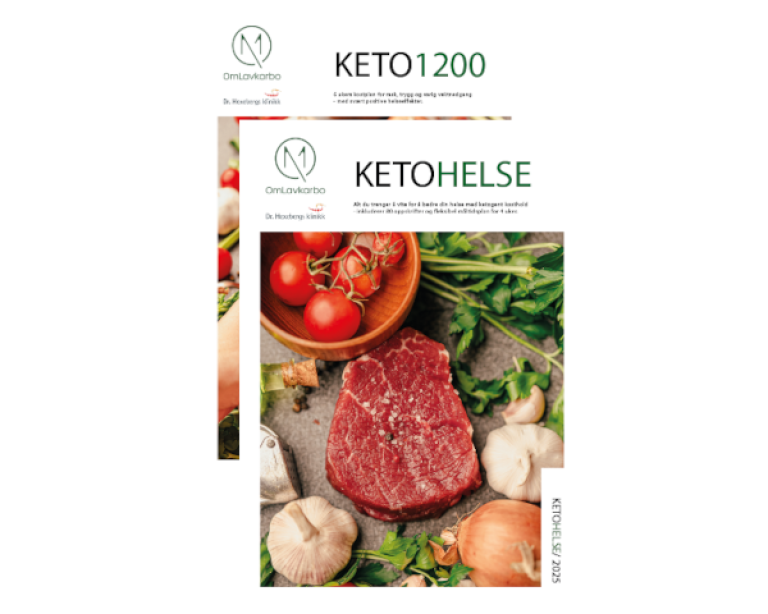 2 kostplaner - Keto1200 og KetoHelse | E-bøker